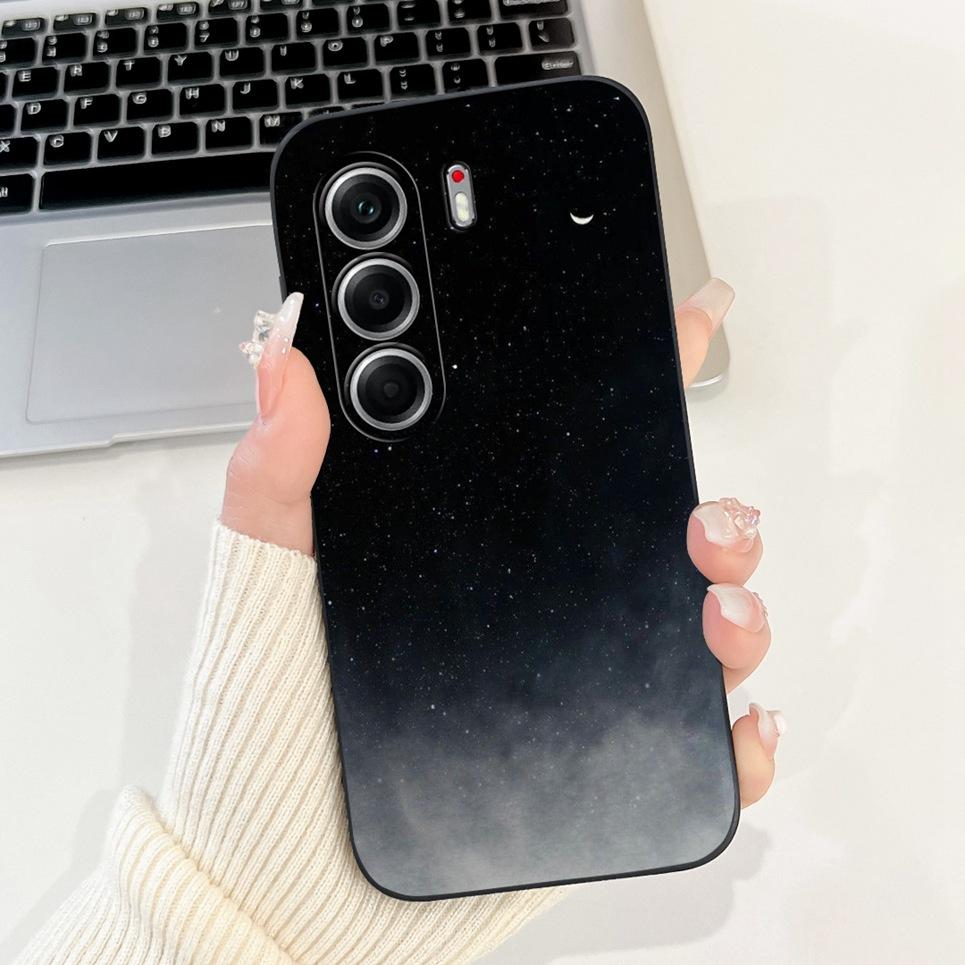 For Tecno Camon 40 Pro 5G CM7 Phone Case Soft Matte Silicone Back Cover Cartoon Cat Landscape Aesthetic Pattern Coque Cases