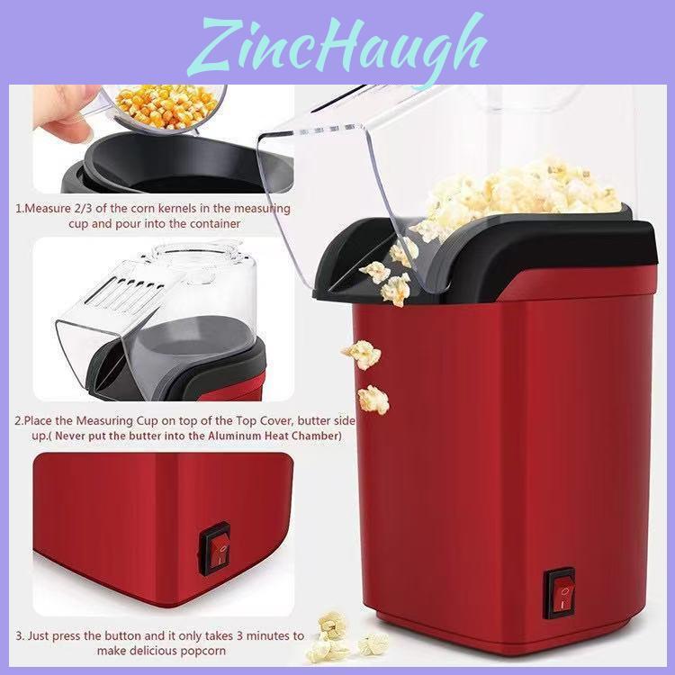 Home Use Electric Popcorn Maker With Hot Air Technology For Family Snack Days
