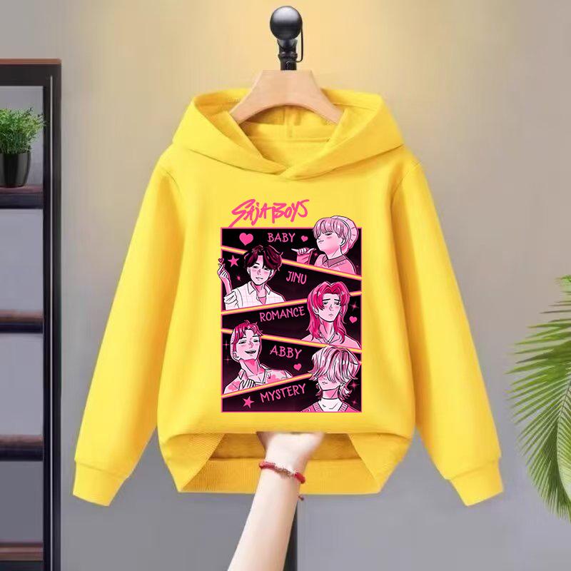 2025 New Kpop Witch Hunt Children's Hoodie Girls' Spring and Autumn Hooded Sportswear Fashion Versatile Top