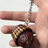 Simulated Chocolate Keyboard Keychain Fidget Toys Push Stress Relief Sensory Toys 3D Chocolate Keyboard Clicker For Kids Adults