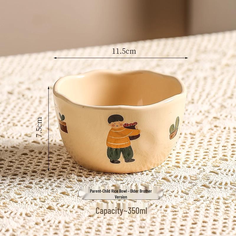 2025 Ceramic Rice Bowl: High-Appearance, Heat-Resistant, Parent-Child Tableware