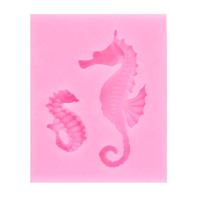 Timeless Design 3d Sea Horse Silicone Fondant Mold For Classic Cake Decor
