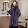 Mid-Length Fur-Lined Winter Coat for Women 50+ – Warm Mink Velvet Jacket