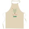 Kitchen Apron - Louis Cerf - Merry Christmas Pattern - Durable Cotton - DTG Printing France