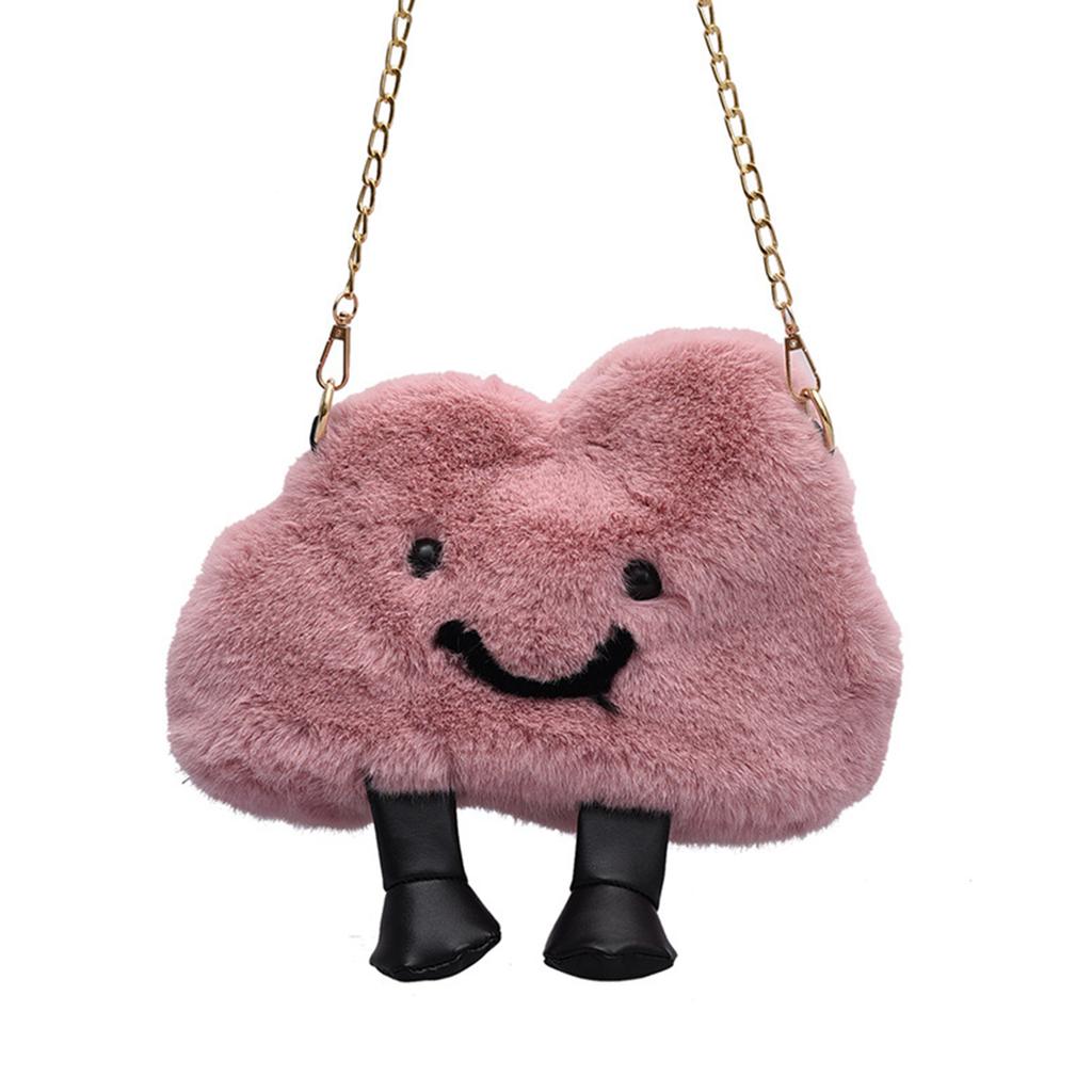 Soft and Cozy Cloud Shaped Handbag Versatile Shoulder Bag Crossbody Bags for Women Girls