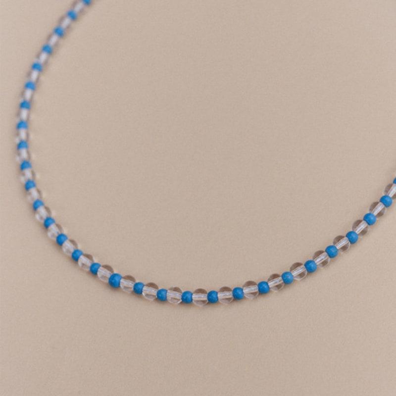THE PART OF Clear Blue_necklace