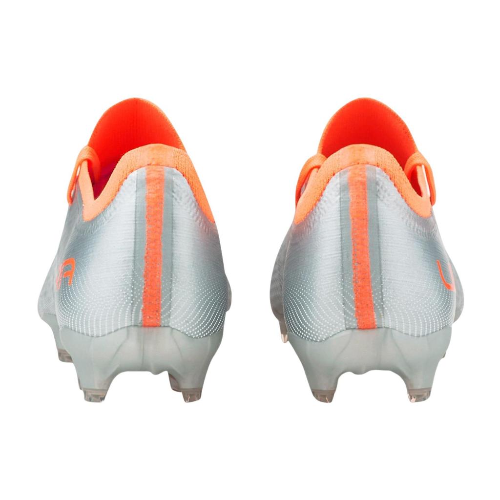 Puma Ultra 3.4 Round Toe Lace-Up AG (Rubber Short Studs) Fabric Durable Breathable Soccer Shoes Men Soccer Shoes Silver Orange 106699-01