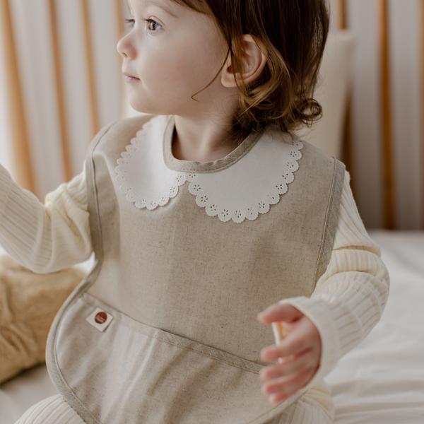 Domestic production baby waterproof bib self-directed baby food newborn bib 19 types, 1 piece, 1 piece, (vest type) 7 Petite Bird