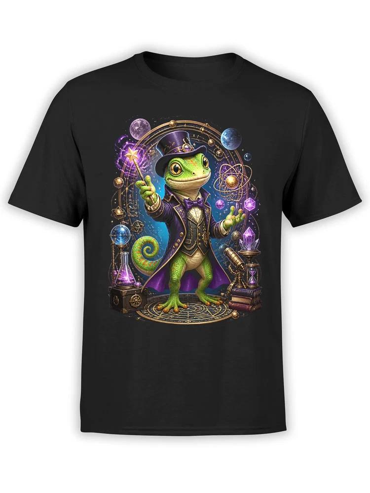 Arcane Gecko Wizard TShirt Unisex S