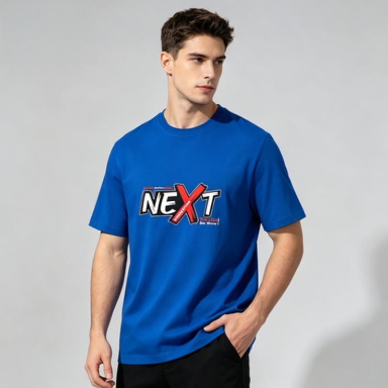 Unisex Cotton Tee Next Generation Graffiti Print O Neck Short Sleeve Streetwear Male Soft Daily Casual Graphic Top