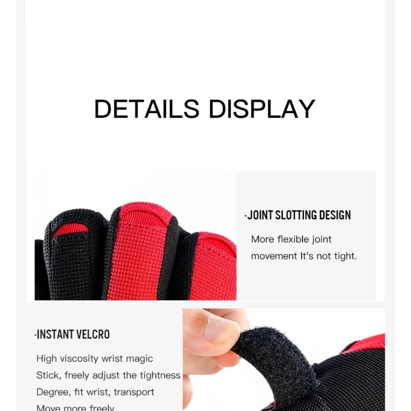 Professional Outdoor Antislip Wear-Resistant Sweat Absorbing and Breathable Gloves for Cycling Fitness and Mountaineering Sports