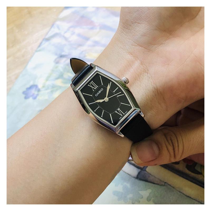 Casio STANDARD Series, Retro, Elegant, Fashionable and Simple, Quartz Movement, Leather Strap, Japanese and Korean Watch, Women's Watch, LTP-E167L-1A