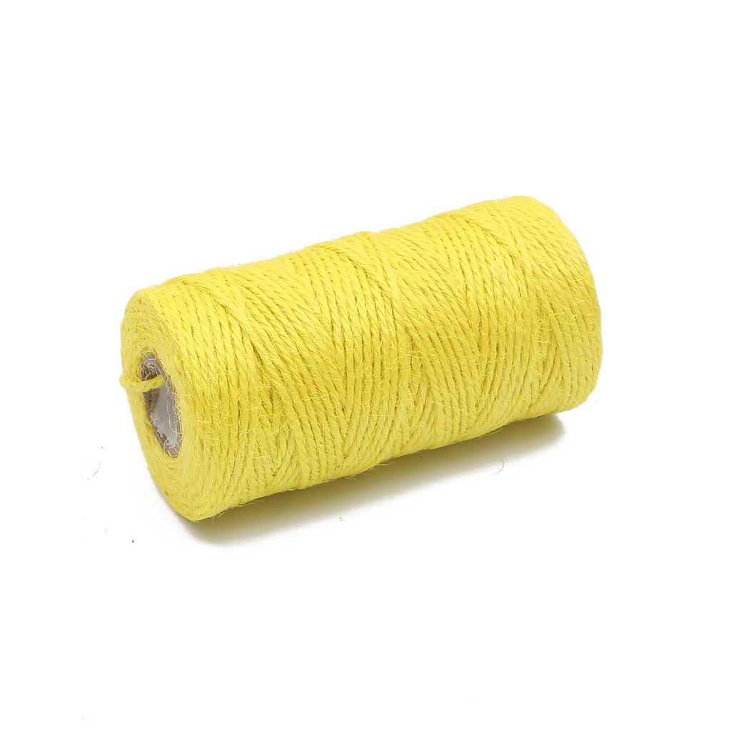 100M/Roll 2mm Natural Burlap Hessian Jute Twine Cord Rope String Gift Packing Strings Christmas Event & Party Supplies DIY Decor