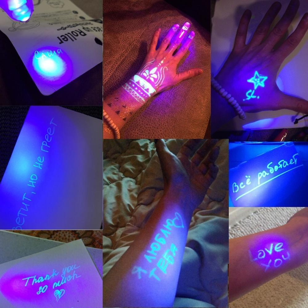 12 Invisible Ink Pens with UV Spy Markers - Secret Message Magic Bookmarks, Treasure Prize Box for Kids' Party Gifts