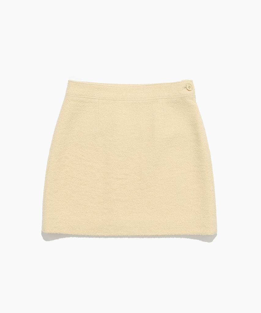 Tudument Boucle Tweed Mini Skirt Butter