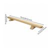 Floor-Standing Push-up Stand Angled Legs Wooden Parallettes Supports Polished