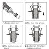 Allsome BT-607 16" Manual Riveter Gun Hand Rivet Tool Kit Rivet Nut Setting Tool Nut Setter M3/M4/M5/M6/M8/M10/M12