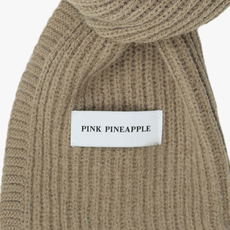 PINK PINEAPPLE BASIC RIB MUFFLER_BEIGE