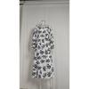 Printed Square Neck A-line Dress Women's Temperament Sexy Backless Slit Tied Dress Spring 2025