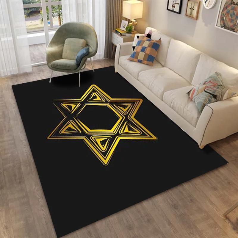 

Hexagonal Star Pattern Floor Mats Door Decoration Home Living Room Floor Mats 40x60cm
