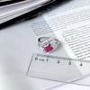 Серебряное кольцо с натуральным рубином 2.633ct, фианитами, вес изделия 3,3 гр (2165316)