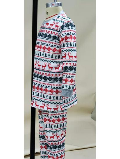 2025 European & American Parent-Child Christmas Pajama Set - New Style Family Home Wear