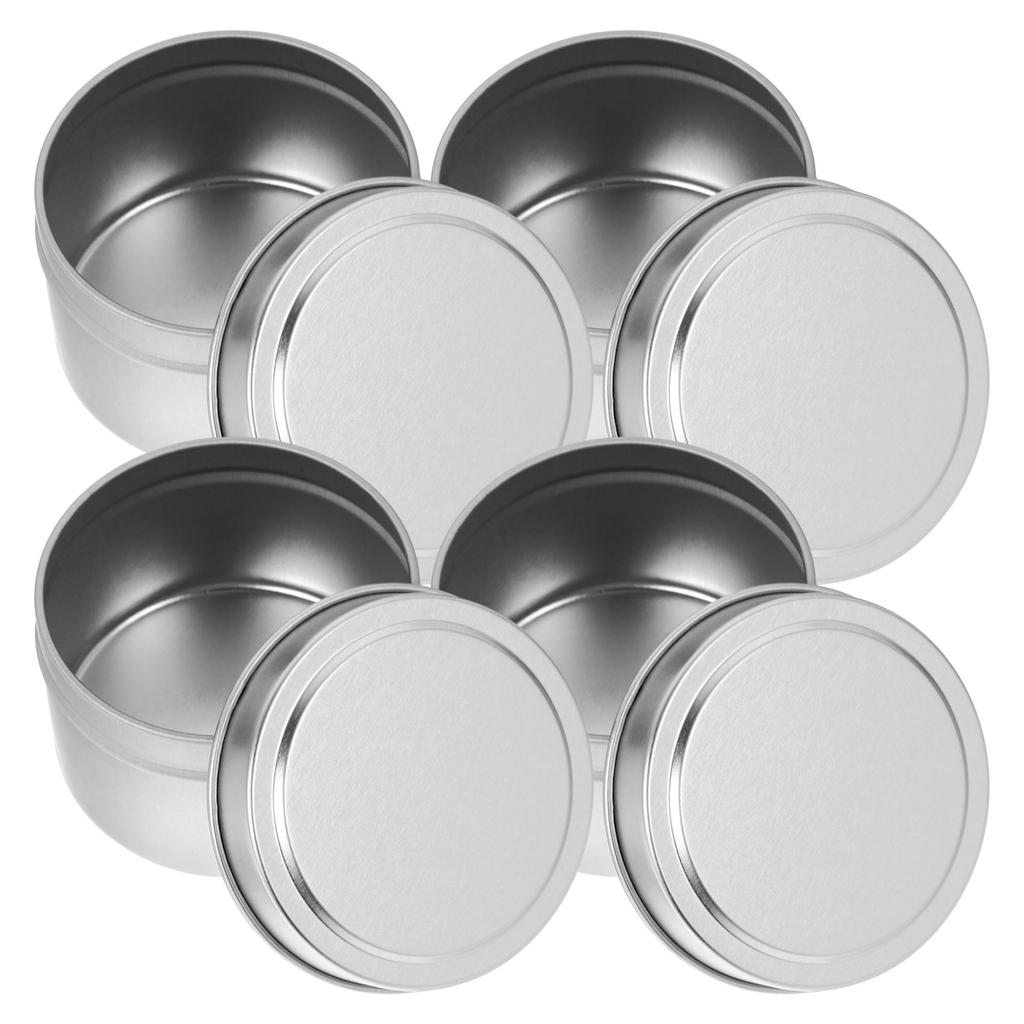 4Pcs Aromatherapy Gift Container Metal Jar for DIY Candles Storage Tins Craft Projects Empty Cups Versatile Home