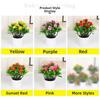 5 Colors Artificial Potted Plant 18*22cm Plastic Simulated Tree Ornaments Table Decor Fake Plants For Wedding Home Hotel Office