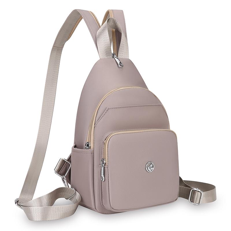Small Backpack Women's Shoulder Bag Multifunctional Chest Bag Water-Repellent Crossbody Bag