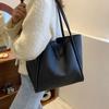 Simple Casual PU Leather Shoulder Bag Large Capacity New Design Tote Bag Retro Underarm Bag  Girls