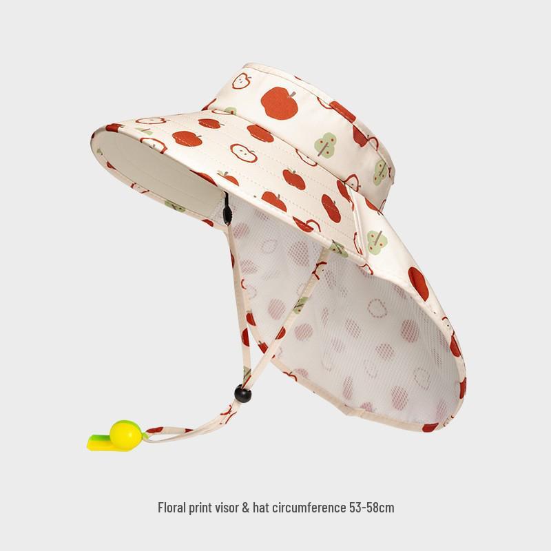 Children's Sun Visor Hat with Neck Protection - UV Protection, Summer Outdoor Hat for Boys and Girls