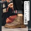 Retro Side Gore Work Easy To Walk Easy To Put On and Take Less Japanese Shoe Size [ALVEIN] Men's Boots, Boots, Casual, In, PU, Off, Fatigue, Anti-Slip