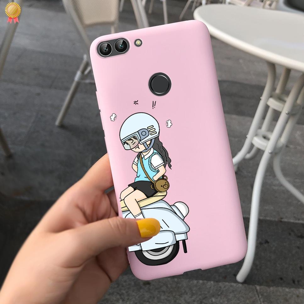 Für Huawei P Smart Hülle Niedliche Blume Schwarz Weiches TPU Silikon Bumper Hülle Für Huawei PSmart P Smart 2017 FIG-LX1 Handyhülle Funda