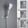 Waterfall Handheld Shower Head with 1.5m Long Hose Shower ABS Plastic Holder Set for Bathroom Wall Mounted Hand Shower Chrome