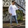 EMBLEM TEE Long Sleeve Oversized NYN-JEWELRY L/S Men's T-Shirt, (L, WHT)