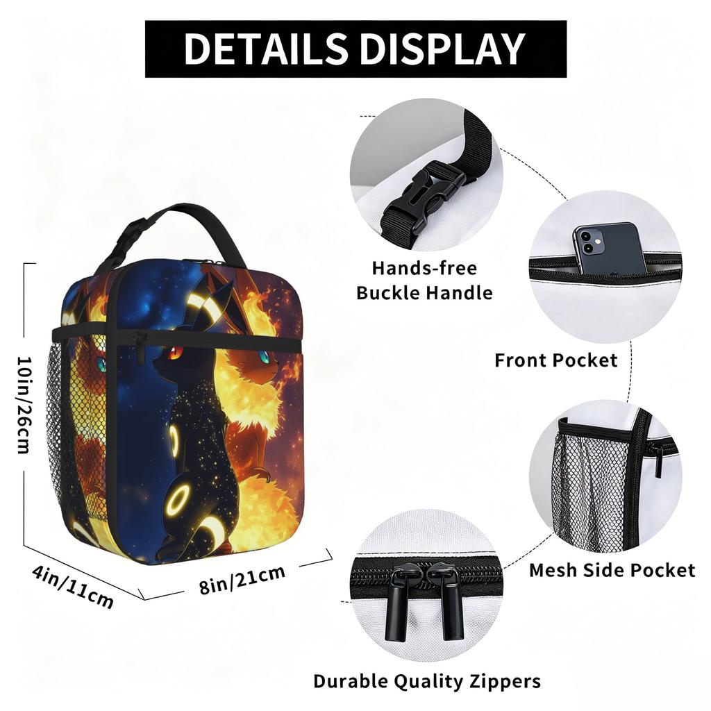 Pokemon Insulated Lunch Bag Insulation Bento Pack Rice Bag Bolsa Student Bento Lunch Handbag Insulation