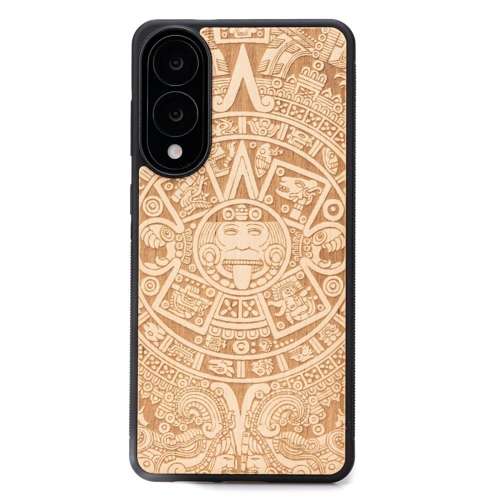Bewood Wooden Case for Samsung Galaxy S25 Edge Aztec Calendar Aniegre