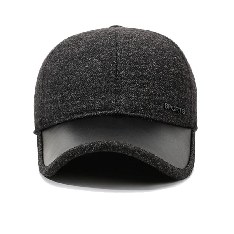 Middle-Aged and Elderly Father Cap Warm Old Man Cap Ear Protection Velvet Thick Riding Baseball Cap