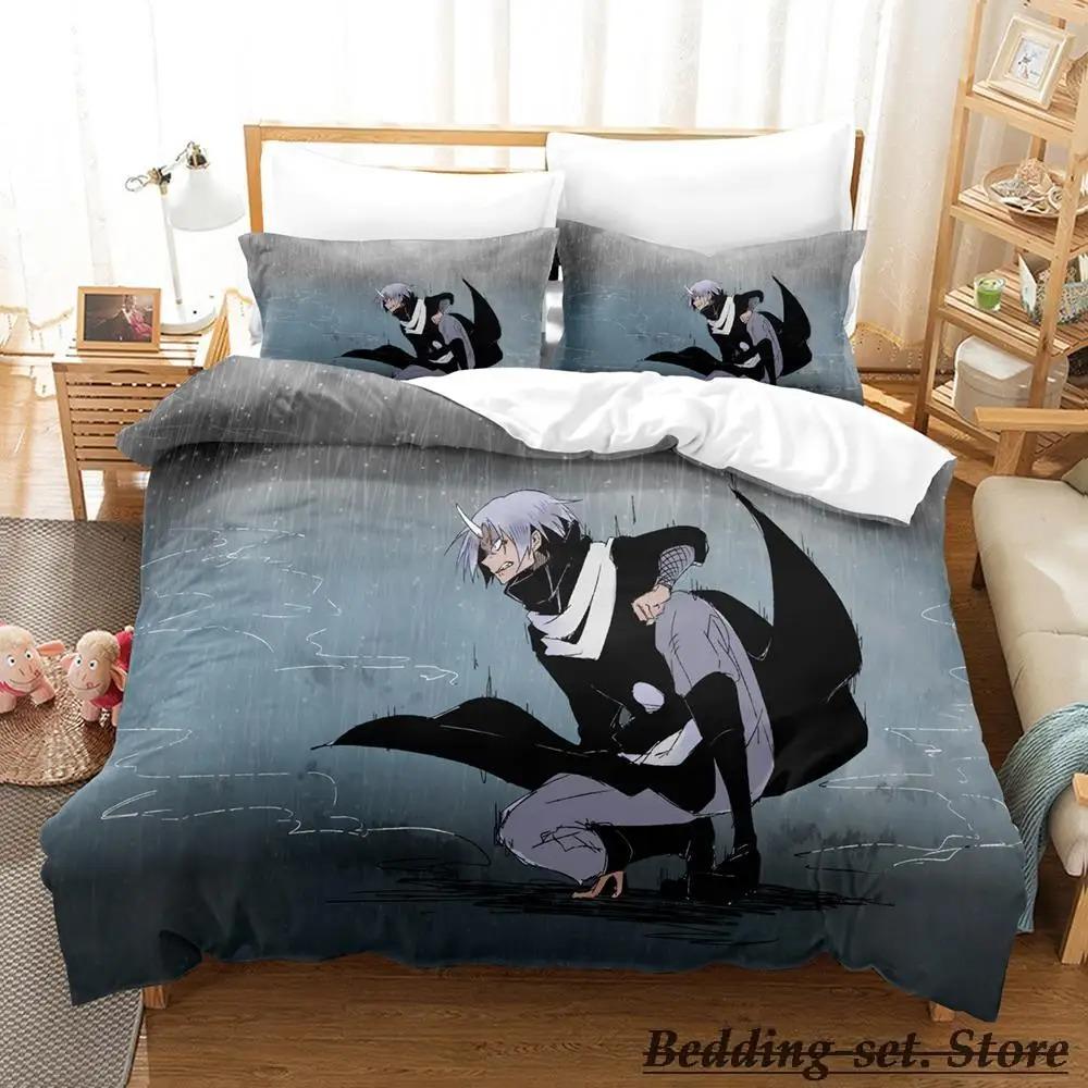 Time I Got Reincarnated As a Slime Bedding Set Single Twin Full Queen King Size Bed Set Adult Kid Bedroom Duvetcover Sets Anime