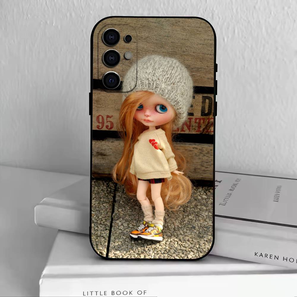 Cute Blythe Doll-D  Phone Case Black Silicone Soft For Samsung S25,S24,S21,S22,S23,S30,Ultra,S20,Plus,Fe,Lite