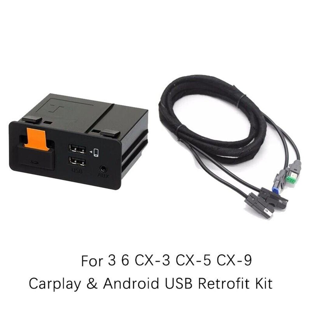 Auto Retrofit Kit TK78-66-9U0C for MX-5 CX-3 CX-5 CX-9 2 3 6 CarPlay Auto USB Adapter Hub C922-V6-605A USB Adapter Hub