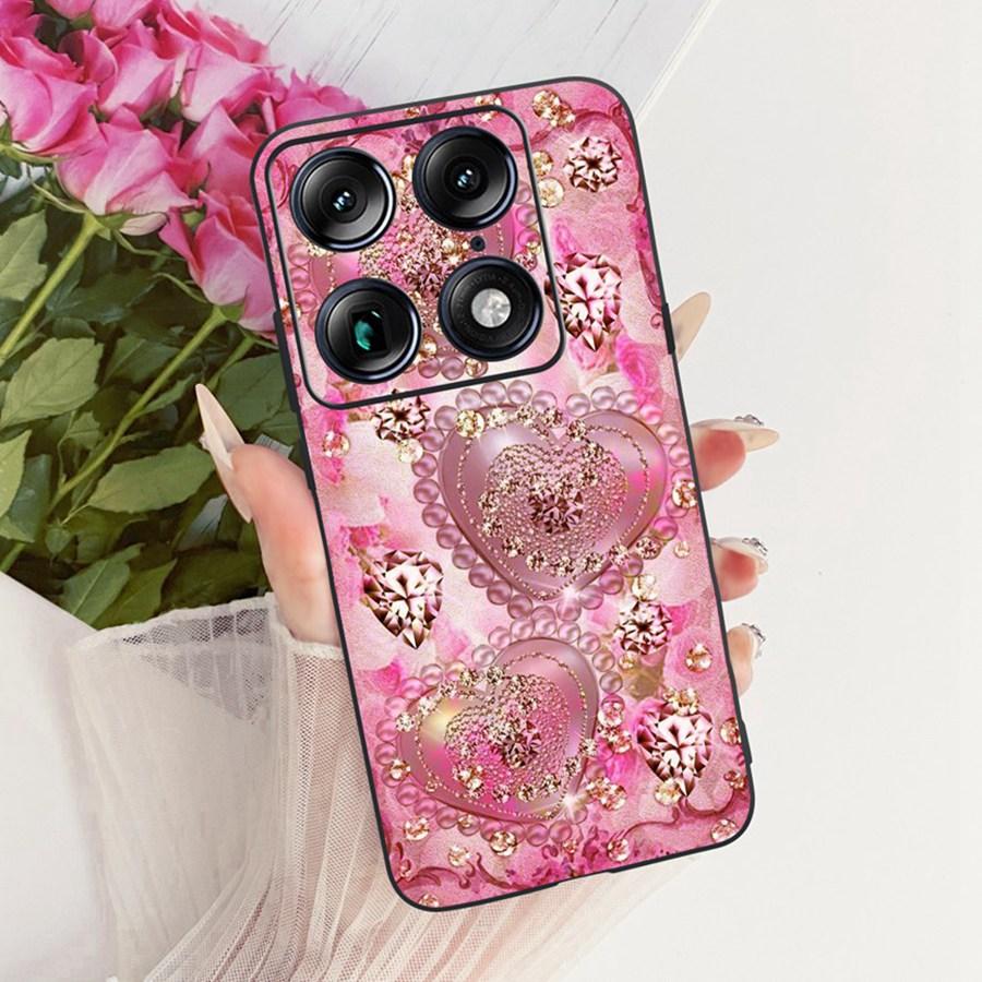 For Motorola Signature 5G Fashion Style Elegant Painted Phone Casing Cover Moto X70 Air Pro Soft Silicone Black TPU Case
