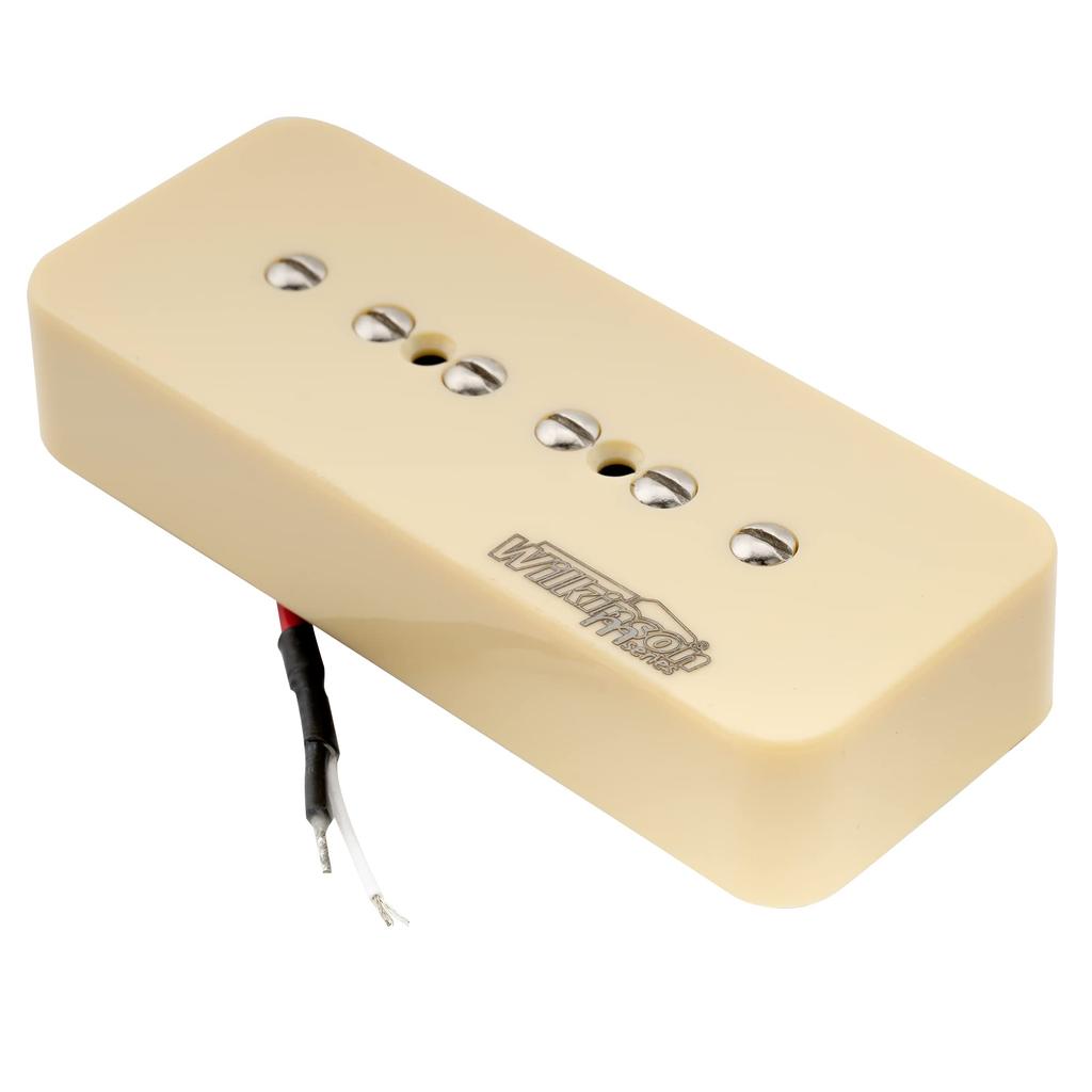 Wilkinson WO90 Ceramic P90 Soap Bar Pickup PU Neck for Les Paul SG Electric Guitar, Cream