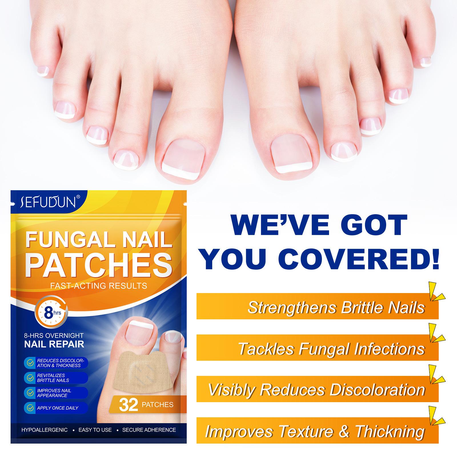 32/21pcs Pcsoenail Fungus Patch Waterproof Nail Repair Patches Nail Ingrown Correction Sticker Discolored Damaged Foot Care Tool