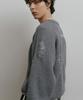 DUSTYWHITE Gray Loose Fit Destroyed Wool Knit Sweater