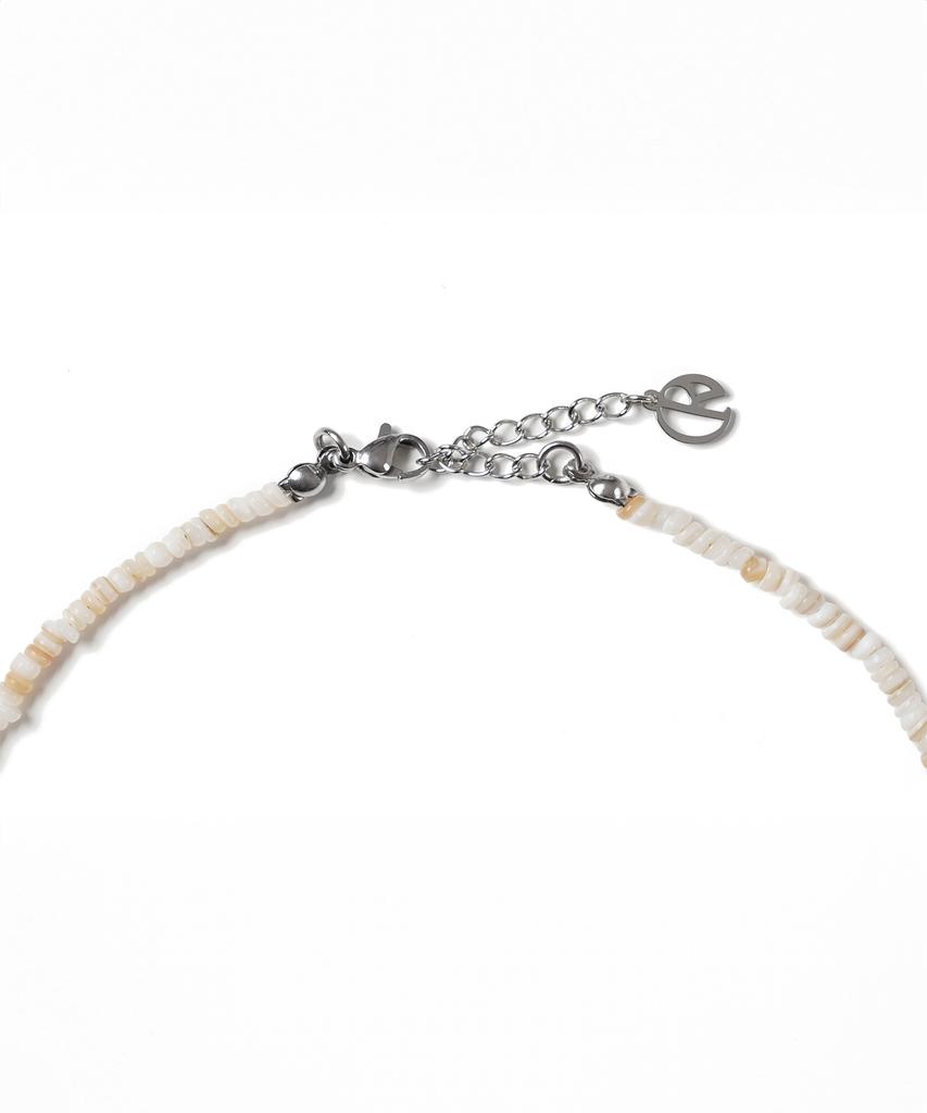 Decoroso Unisex Minimal Mother-Of-Pearl Bead Necklace [Ivory]