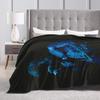Couverture Chaude Douce Pique-nique Enfants MGK Lost Americana Tour 2025-2026 Couverture Jetée Couvre-lit en Flanelle pour Chambre à Coucher Canapé