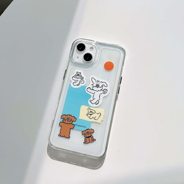 

Ins Happy Dog Line мультфильм животных силиконовый мягкий противоударный чехол для Iphone X 13 12 11 Pro Max Xs Max Xr чехол для телефона Капа For iphone 12pro