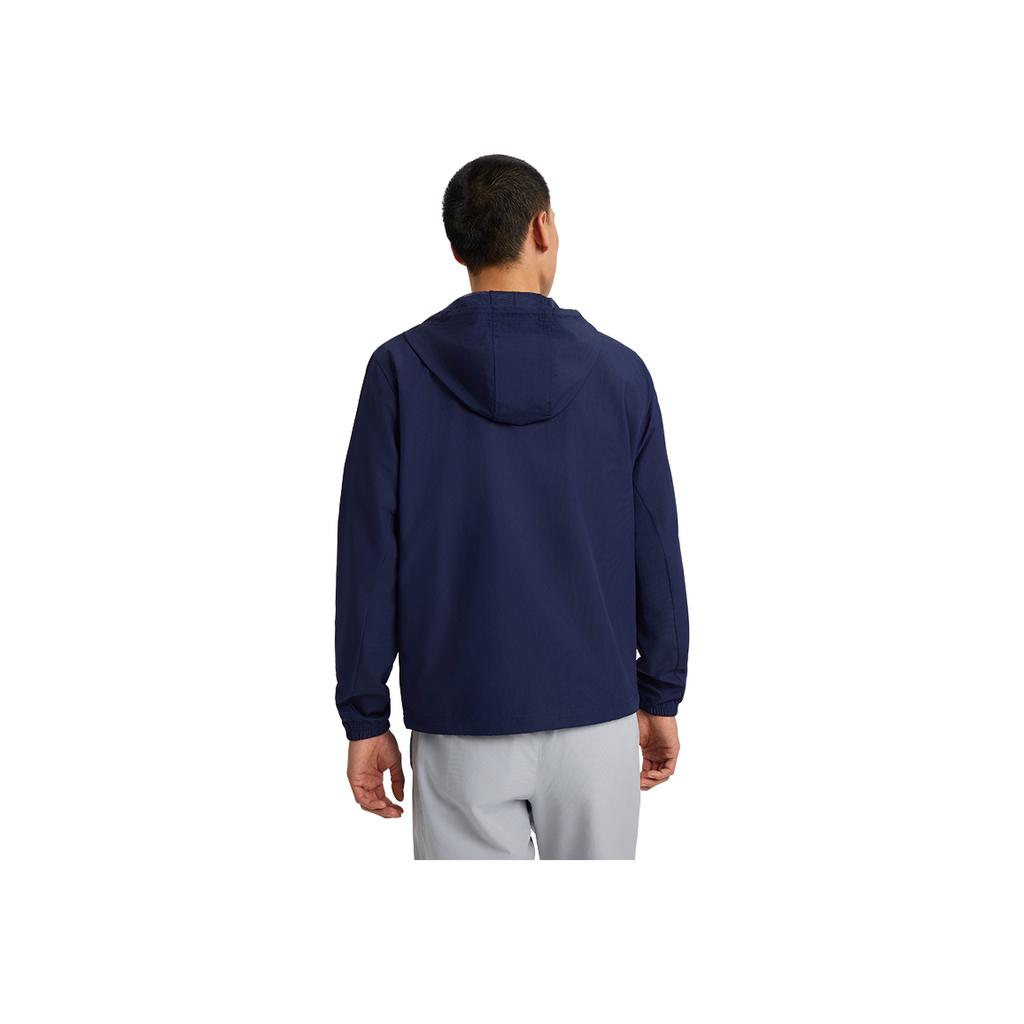 Under Armour Rival SS25 Fashion Comfortable Versatile Hooded Jacket Men Jackets Navy-Blue 1390149-410