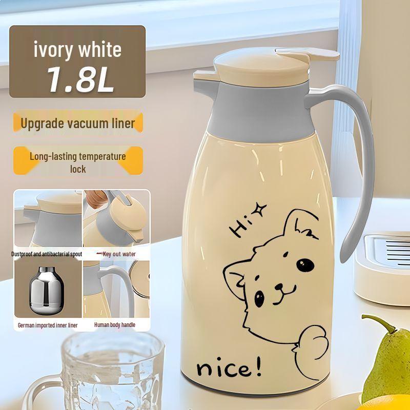 Large Capacity Dormitory Kettle: Glass Liner Thermos for Students